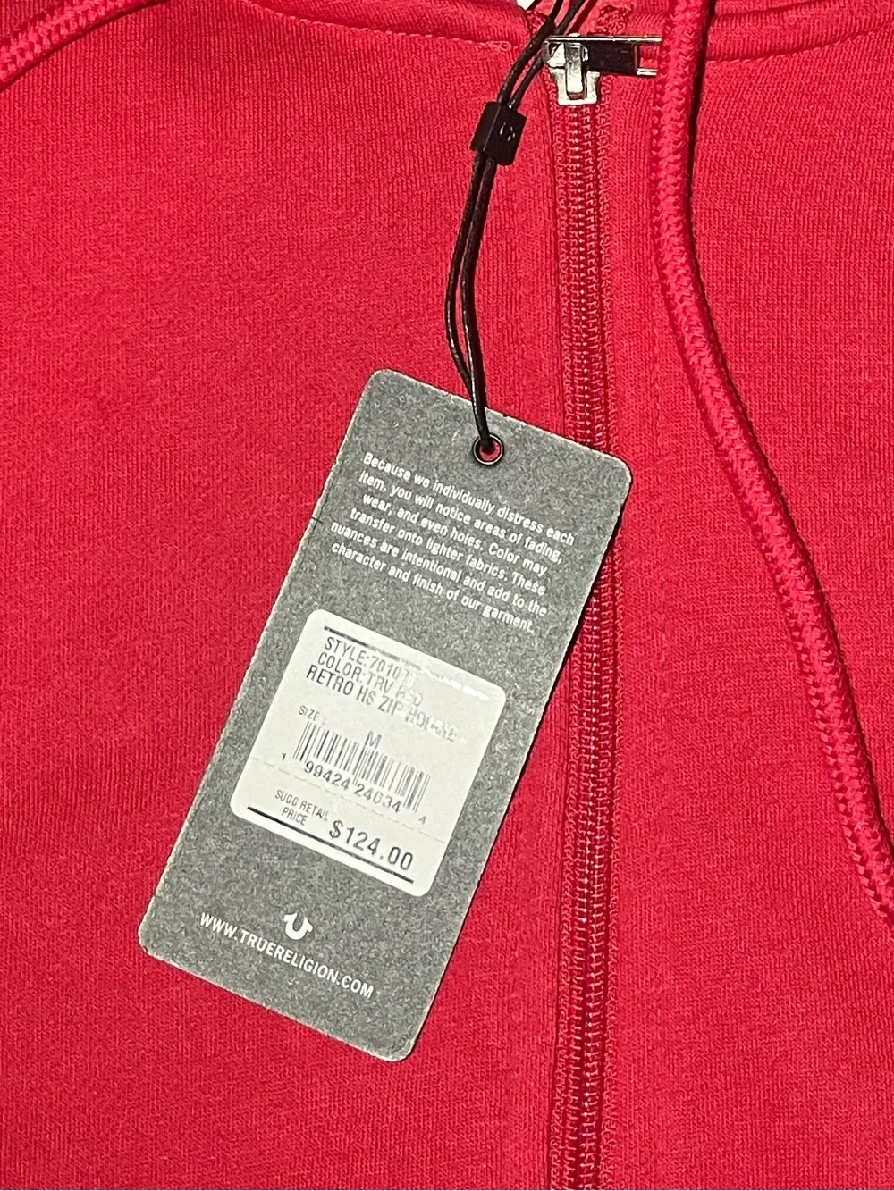 True Religion Mens Red hoodie